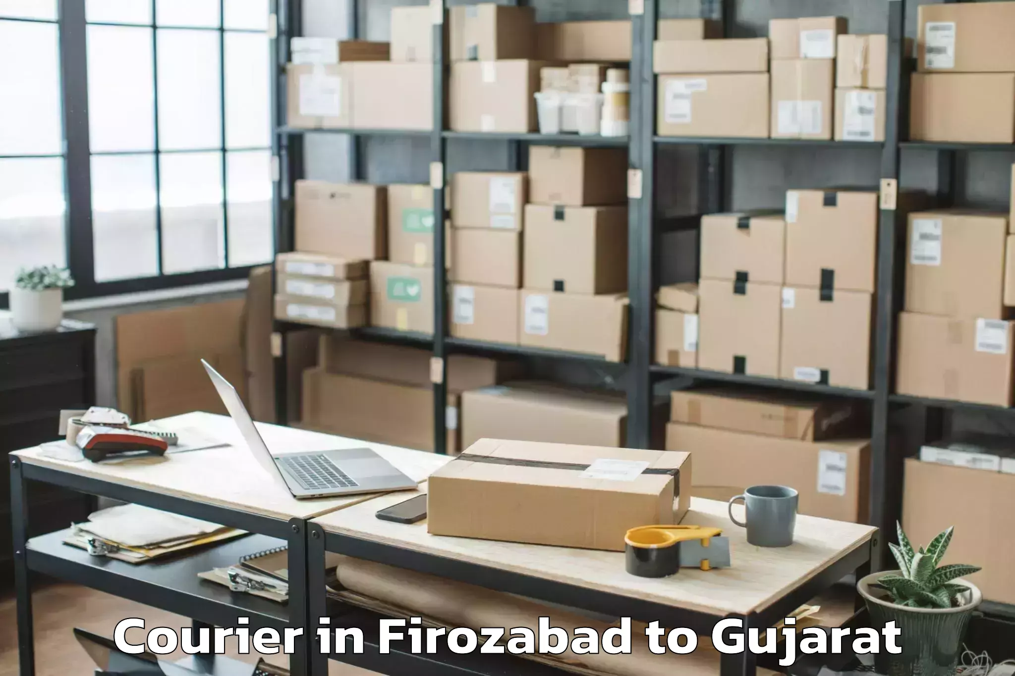 Quality Firozabad to Childrens University Gandhinag Courier